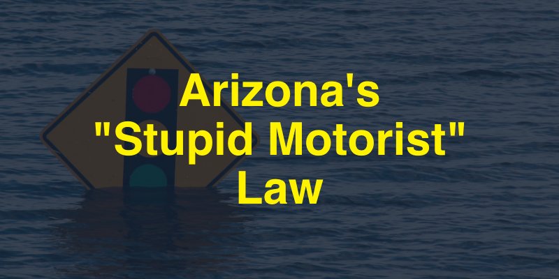 Arizona's Stupid Motorist Law